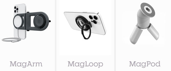 STM MAGSAFE ready accessories - MagArm, MagPod, MagLoop