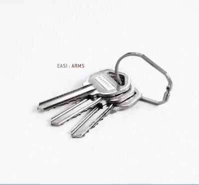 HANDGREY EASI TITANIUM Keyring - OMEGA & ROUND & ARMS (28mm and 25mm)