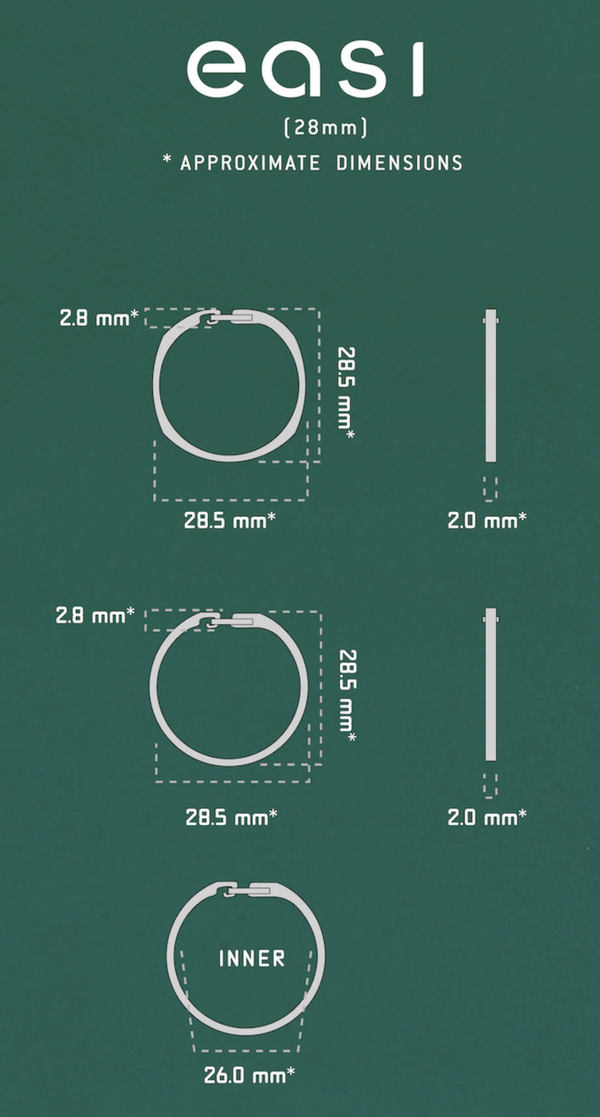 HANDGREY EASI TITANIUM Keyring - OMEGA & ROUND & ARMS (28mm and 25mm)