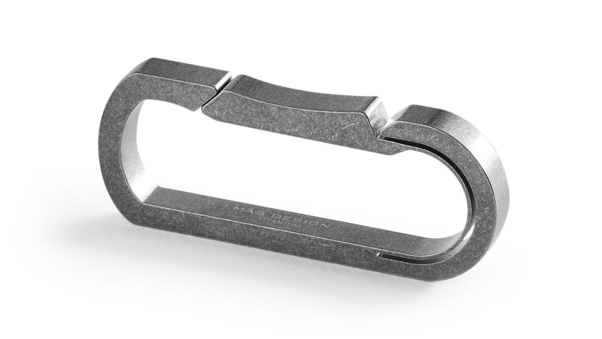 Mas Design Bauhaus C11 Titanium Unibody Key Carabiner - CaseMotions