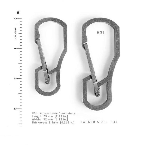HANDGREY H3L Titanium Key Carabiner - CaseMotions