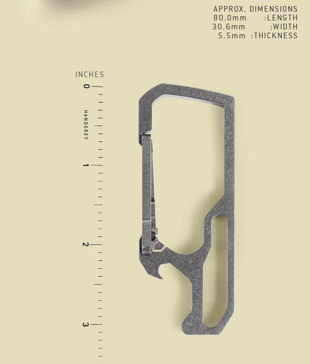 HANDGREY HG Titanium Key Carabiner - CaseMotions