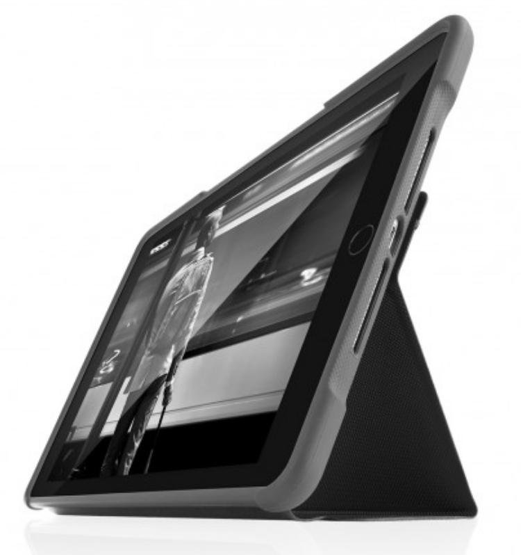 STM DUX PLUS iPad 6th Gen Case With Apple Pencil or Logitech Crayon Storage (Education Version) - CaseMotions
