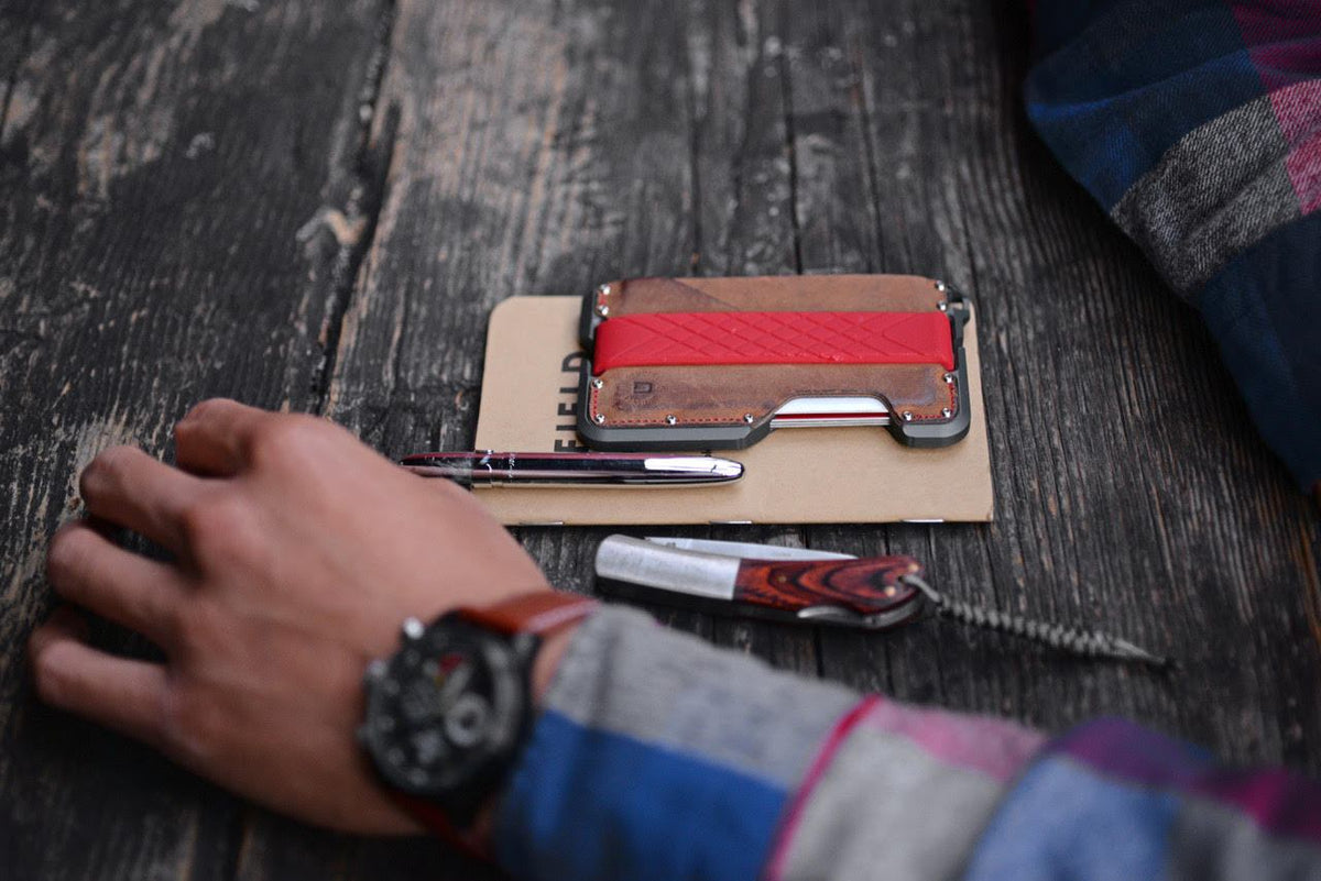 Dango DAPPER EDC Wallet - Limited SLATE GREY, RFID Block (Made in USA) - CaseMotions